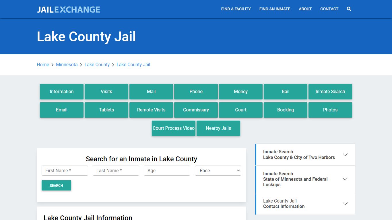 Lake County Jail Roster Lookup, MN, Inmate Search - Jail Exchange